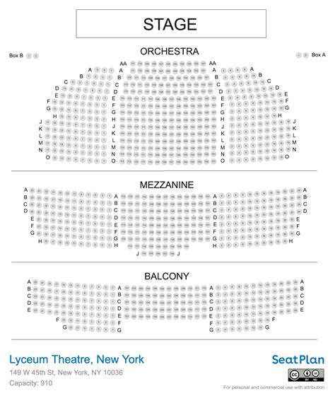 Lyceum Theatre New York Seating Chart & Seat View .
